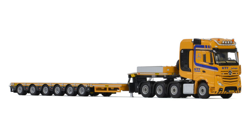 WSI ACTROS MP4 SLT GIGA SPACE 8X4 LOW LOADER - 6 AXLE KTF Harlingen 1:50 Truck Pre-built Model