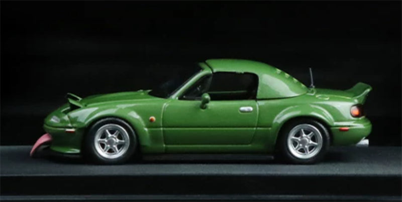 1:64 Mazda MX-5 Metallic Green TIMEMICRO Limited Edition 999PCS ONLY DIECAST Civil Car Model