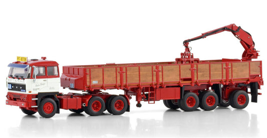 WSI  DAF 2800 6X4 CLASSIC BRICK TRAILER - 3 AXLE Boot & Buteijn T.I.R. Floor 1:50 Truck Pre-built Model