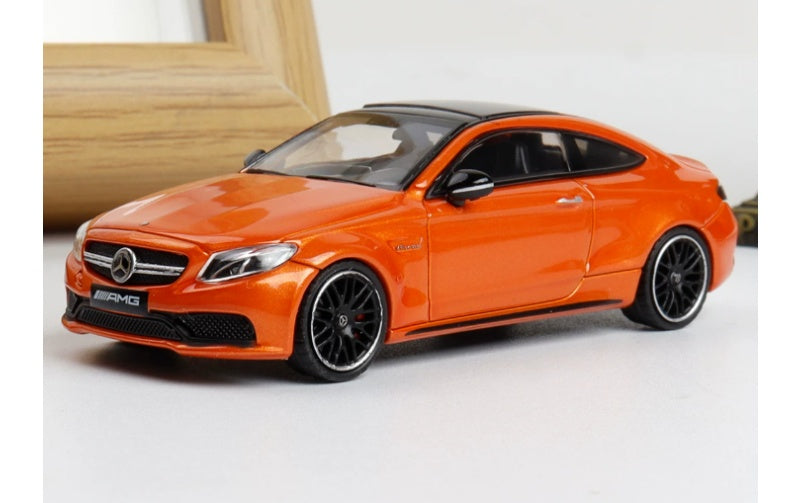 1:64 Mercedes-Benz AMG C63s  Sunset Orange Howie Model  Limited Edition 499PCS ONLY DIECAST Model
