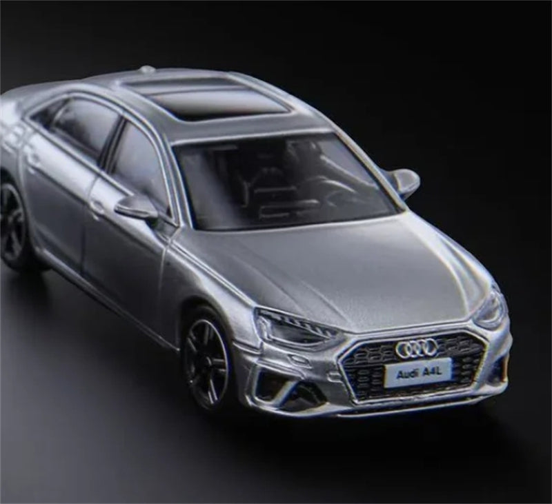VAV AUDI A4L Silver Sedan 1:64 Car Pre-built Model