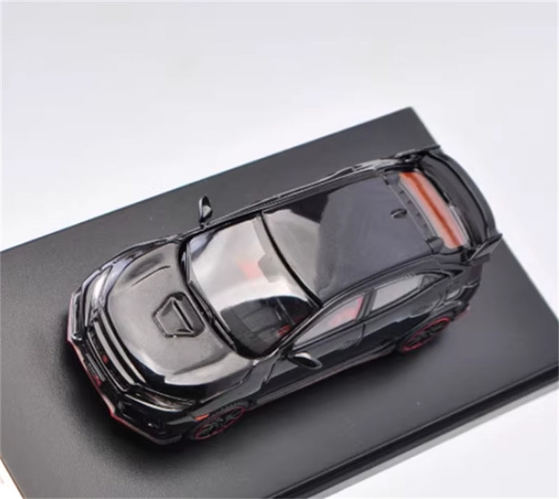 LCD-MODELS Honda Civic Type R FK8 Black 1:64 car Pre-built Model view7