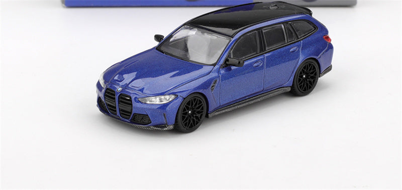 1:64 BMW M3 Competition Touring Portimao Blue Metallic MINIGT DIECAST Model