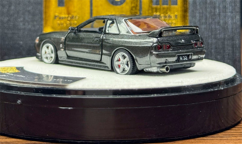 1:64 Nissan GTR R32  Metallic Gray PGM Deluxe Edition Limited Edition 999PCS ONLY DIECAST Model