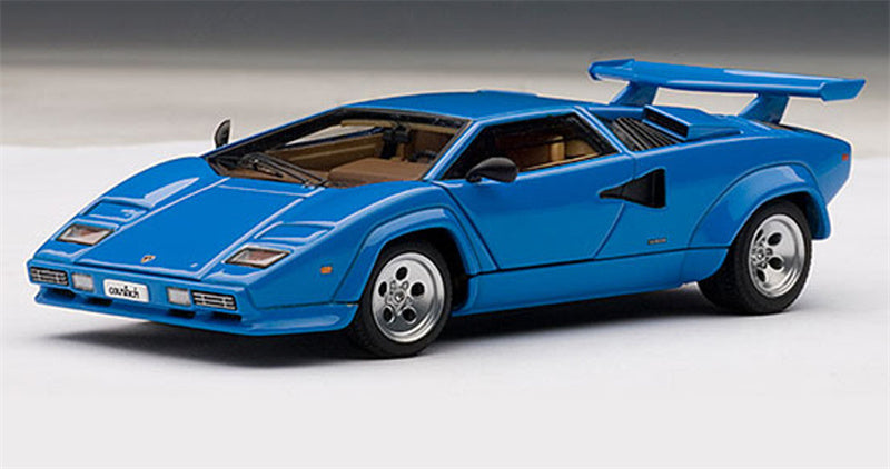 AUTOART LAMBORGHINI COUNTACH LP5000S Bule fully open 1:43 Car Pre-built Model view1