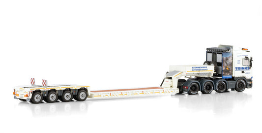 WSI  SCANIA R6 8X4 STREAMLINE HIGHLINE EURO LOW LOADER PENDEL X - 4 AXLE Trinks 1:50 Truck Pre-built Model