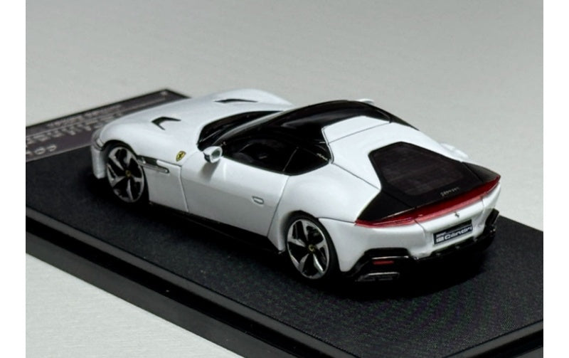 1:64 Ferrari 12 Cilindri Coupe  Hardtop white Phantom Knight  Limited Edition 999PCS ONLY DIECAST Model
