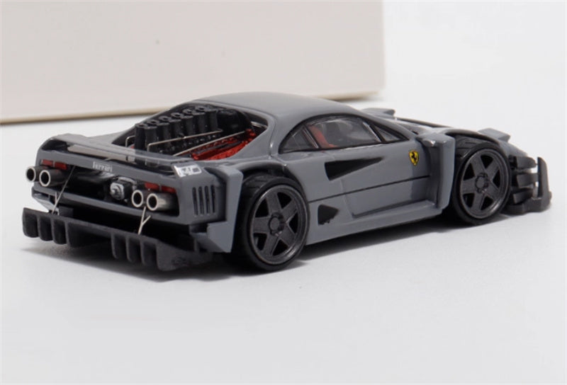 Autobots Models Ferrari F40 Yasid sports car Explosive redesign grey 1:64 Car Pre-built Model view6