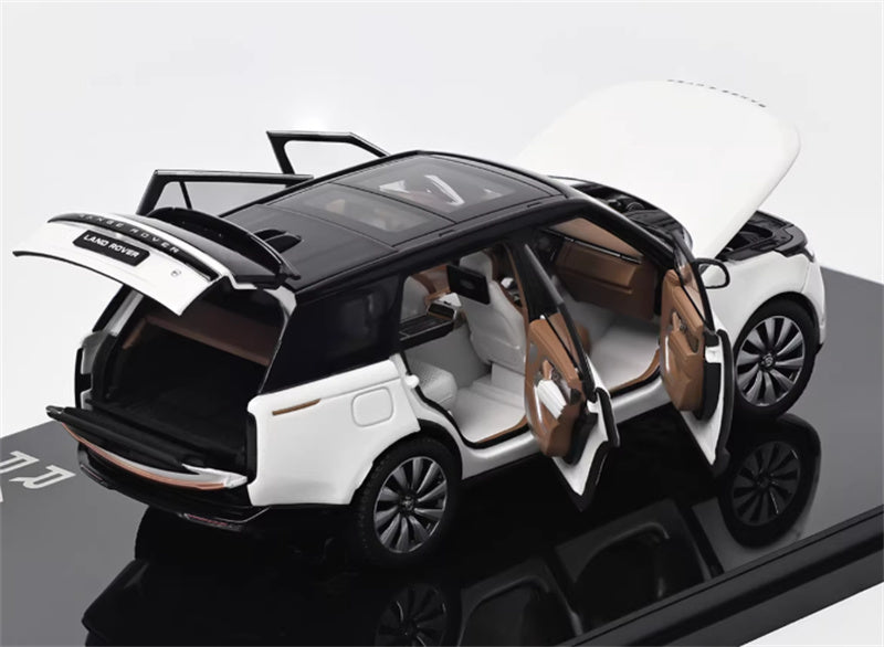 1:43 Land Rover Range Rover Honor Genesis 2022 White - Black Top  LCD MODELS Extended Edition DIECAST Car Model