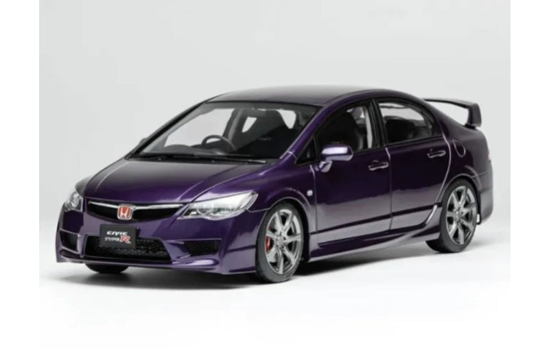 1:18 Honda Civic Type R FD2 Late Version MotorHelix Limited Edition 399PCS ONLY Premium Deep Violet Pearl Diecast Model view5