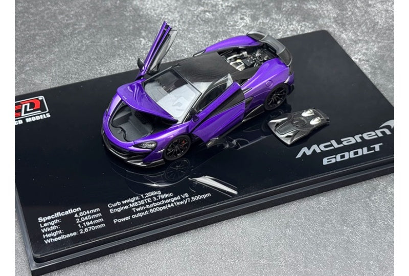 1:43 McLaren 600LT  Purple LCD MODELS  DIECAST Model