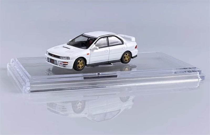 BM Creations SUBARU 1994 Impreza WRX STi RIGHT HAND DRIVE White 1:64 Car Pre-built Model