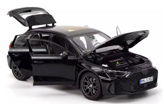 1:18 Audi RS3 A3 Norev Black Diecast Model view2