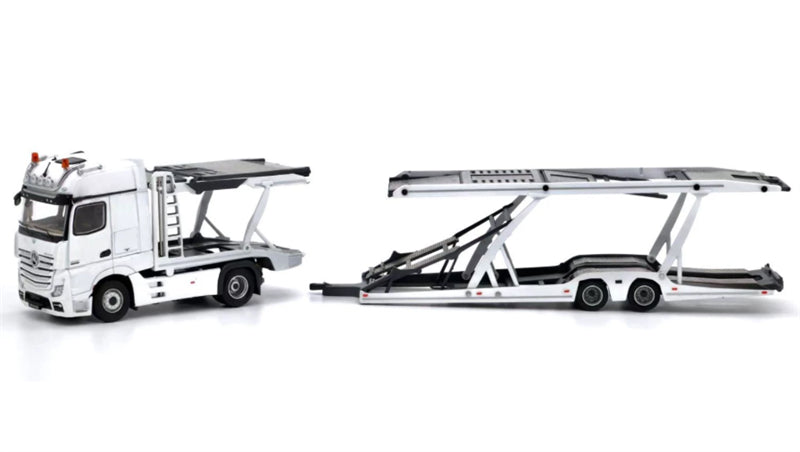 1:64 Mercedes-Benz Actros High top electronic mirror LHD  White Unique Model x Tiny  DIECAST Model