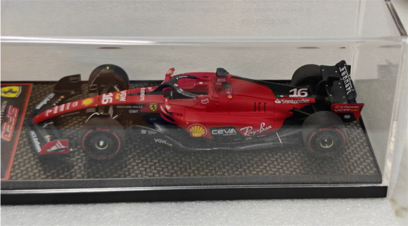 1:43 BBR MODELS Ferrari SF23 3rd Belgian Grand Prix 2023 Leclerc #16 LTD 120PCS view5
