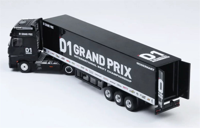 1:64 Mercedes-Benz D1 GRAND PRIX Black MODERNART DIECAST Trailer & Tractor Model