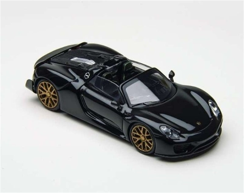 TimeMicro Porsche 918 Spyder Black Gold Wheel Regular Version 1:64 car Pre-built Model view3