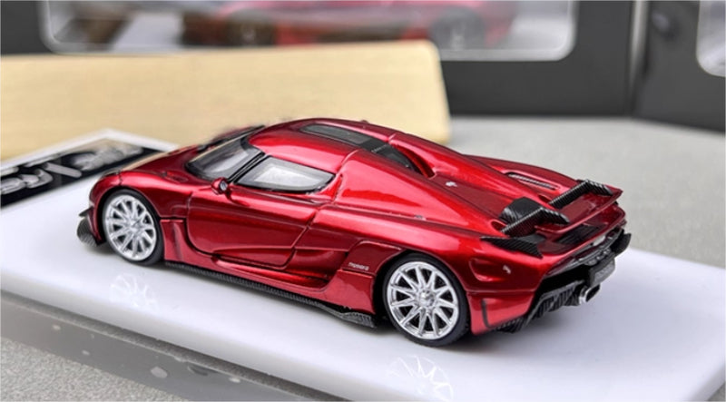 TPC Koenigsegg Regera red Limited Edition 999PCS ONLY 1:64 Car Pre-built Model view3