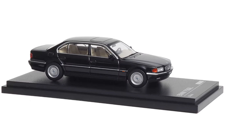 Almost Real BMW 750iL E38 Black 1:64 Car Pre-built Airliner Model Display view10