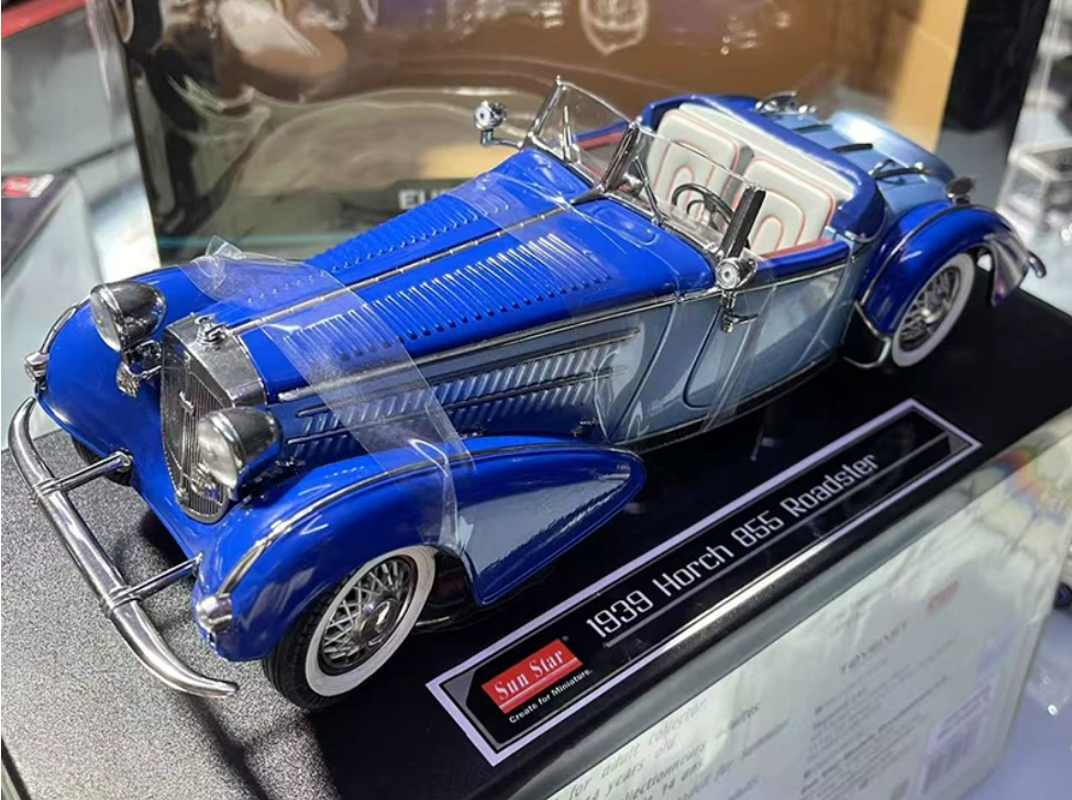 1:18 Horch 855 1939 Blue  Sun Star Special Roadster DIECAST car Model