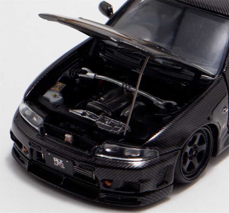 Focal Horizon Nissan GT-R R33 Nismo 400R All Carbon Black Limited Edition 999PCS ONLY 1:64 Car Pre-built Model view8