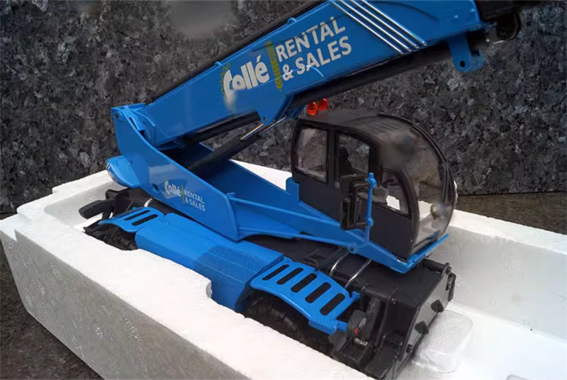ROS MAGNI RTH 6.35 SH Colle RENTAL&SALES Rotating Telehandler Blue 1:32 Truck Pre-built Model