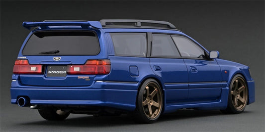 IGNITION MODEL Nissan STAGEA 260RS WGNC34 Blue 1:18 Car Pre-built Model view2