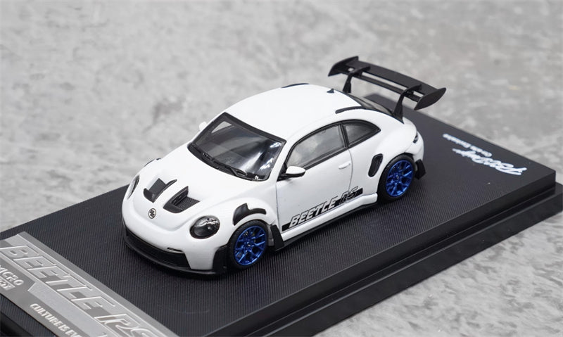 1:64 Porsche 911 992 GT3 white Beetle RS TimeMicro x PSC DESIGN Limited Edition DIECAST Civil Car Model