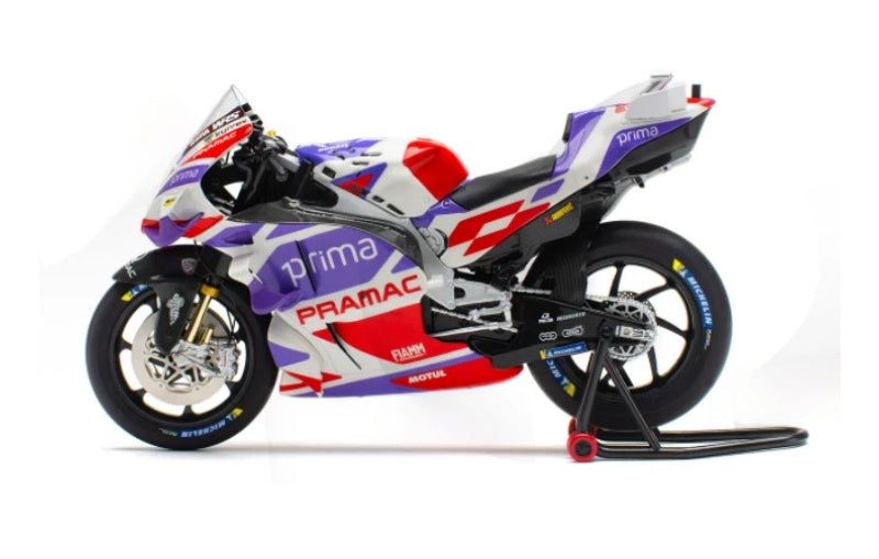 1:12 Ducati PRAMAC MOTO GP23 John Zarco 5# KiloWorks Purple White Diecast Model view6