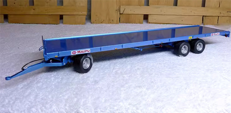 REPLICAGRI MAUPU PLATEAU agricultural large blue trailer 1:32 Truck Pre-built Model