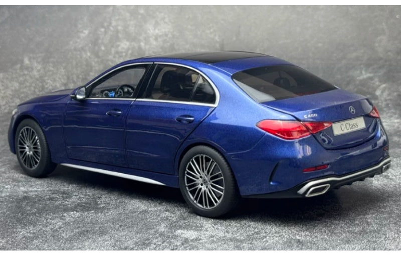 1:18 Mercedes-Benz C-Class C260 2025 NZG Metallic Blue Diecast Model view9