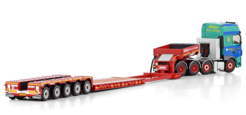 WSI  DAF XF SUPER SPACE CAB MY2017 8X4 EURO PX LOW LOADER - 5 AXLE Allelys 1:50 Truck Pre-built Model