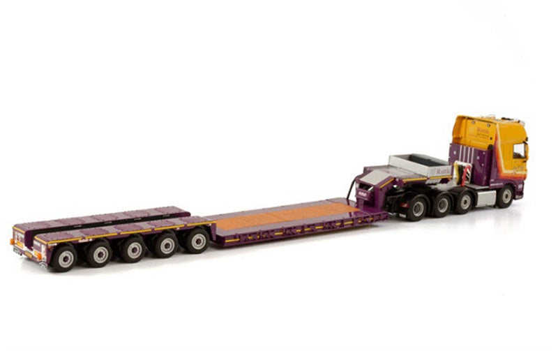 WSI DAF XF SUPER SPACE CAB 8X4 NOOTEBOOM EPX LOW LOADER 5 - AXLE RUTTLE PLANT LTD 1:50 Truck Pre-built Model