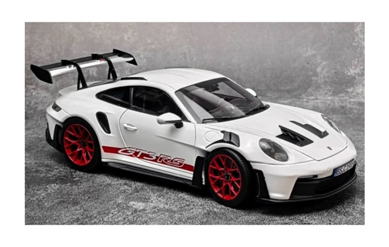 1:18 Porsche 911 992 GT3 RS  White -Red Wheel NOREV  DIECAST Model