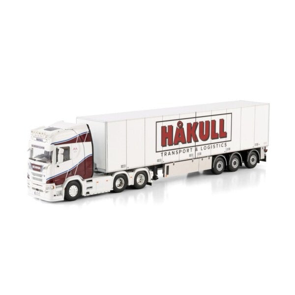 1:50 SCANIA HAKULL R CR20H 6X2 BOX TRAILER 3 AXLE WSI Diecast Model