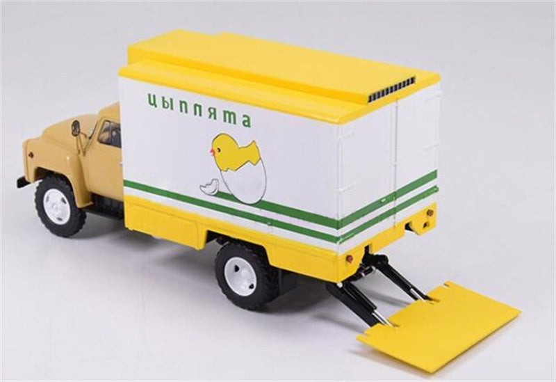 StartScaleModels Soviet SHZAS-3716 Gaz Egg Delivery Truck Ukraine Tailboard Van 1:43 Truck Pre-built Model