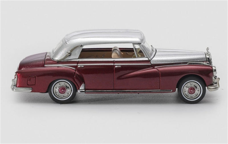 Mortal Model Mercedes Benz TYP 300D Cabriolet W189 Red Silver Double Limited Edition 799PCS ONLY LHD 1:64 car Pre-built Model view6
