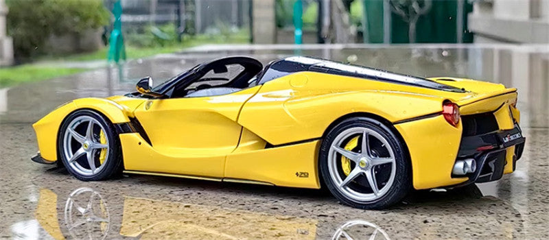 BBR MODELS LAFerrari APERTA Yellow convertible 1/18 DIECAST car