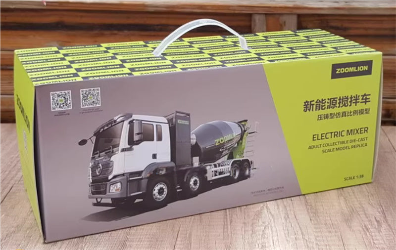 ZOOMLION New energy mixer truck （SHACMAN Delong M3000 chassis） 1:38 Truck Pre-built Model