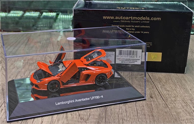 AUTOART Lamborghini LP700-4 supercar Orange fully open 1:43 Car Pre-built Model view6