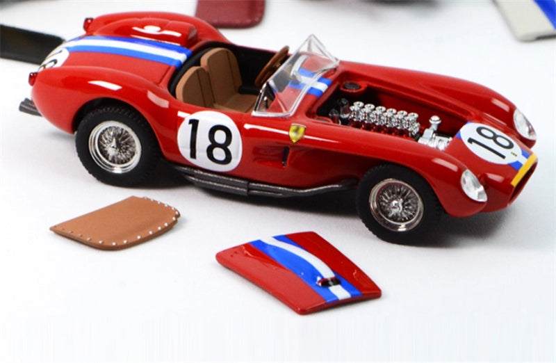GFCC 1957 Ferrari 250 Testa Rossa Racing Red #18 LHD 1:64 car Pre-built Model view4