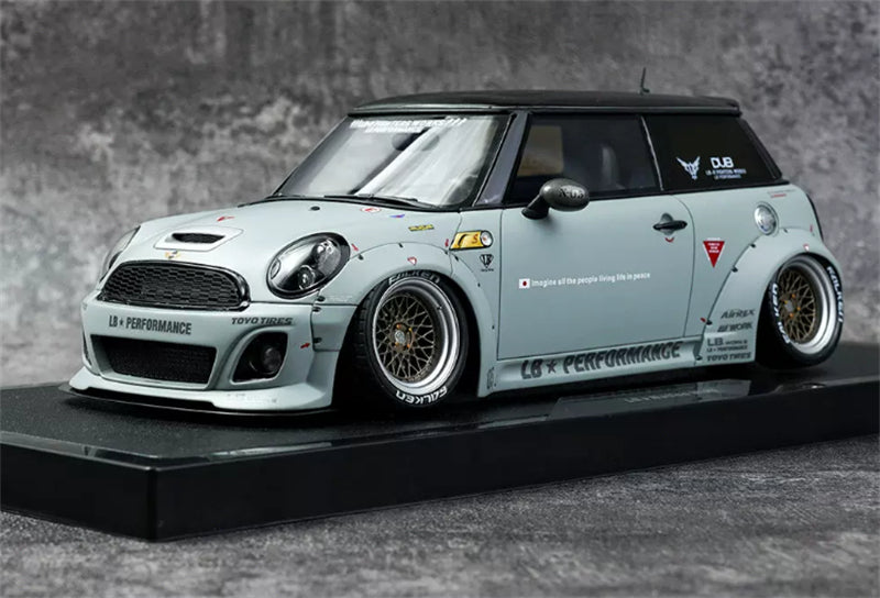 1:18 MINI COOPER LB-WORKS LB NATION R56 2015 Battleship Gray OTTO Limited Edition Resin Model