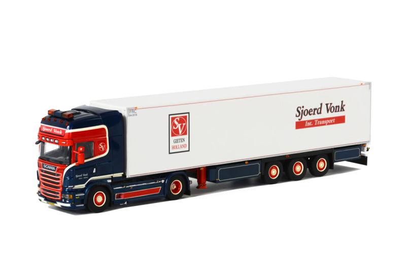 WSI Scania R(5) Topline 4x2 refrigerated trailer (3 axle rigid) Sjoerd Vonk 1:50 Truck Pre-built Model