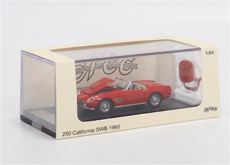 GFCC 1960 SWB Ferrari 250GT California Convertible Red Beige Interior Limited Edition 499PCS ONLY LHD 1:64 car Pre-built Model view8