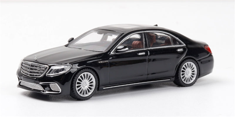Glory Model Mercedes Benz S65 AMG W222 Bright Black Limited Edition 999PCS ONLY 1:64 Car Pre-built Model view1