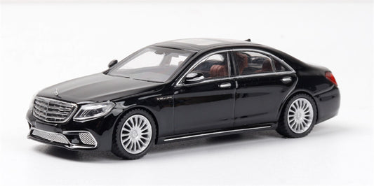 Glory Model Mercedes Benz S65 AMG W222 Bright Black Limited Edition 999PCS ONLY 1:64 Car Pre-built Model view1