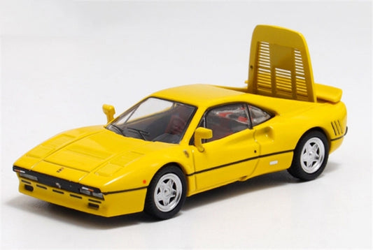 Hone Model Ferrari 288 GTO Yellow Limited Edition 299PCS ONLY 1:64 car Pre-built Model view1