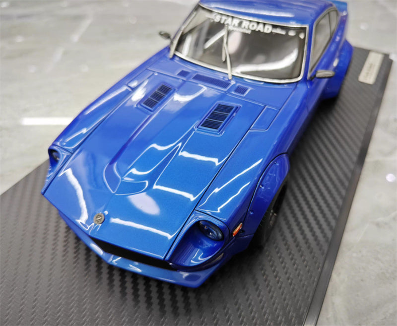 IGNITION MODEL Nissan Fairlady ZS30 STAR ROAD Metallic Blue 1:18 Car Pre-built Model view7