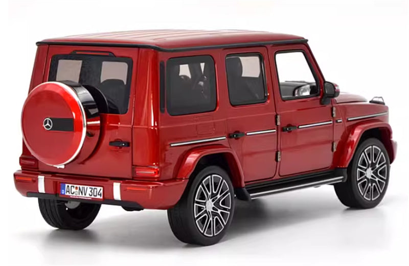 NOREV 2024 Mercedes Benz G500 G-Class off-road red 1:18 Car Pre-built Model view6