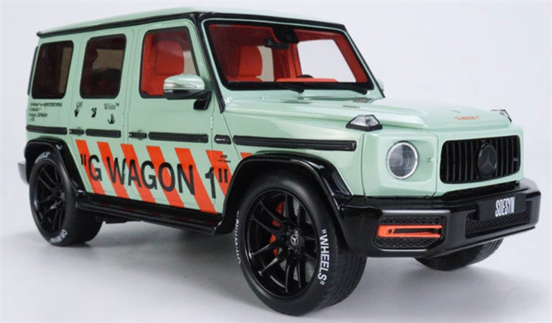 GT Spirit Mercedes AMG G63 Off-White G WAGON 1 SDESYN Limited Edition 504PCS ONLY 1:18 Truck Pre-built Model view7